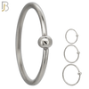 CT03S  - 20g Thickness 316L Surgical Steel Hoops Piercing Fixed Bead Twist to Open image 0
