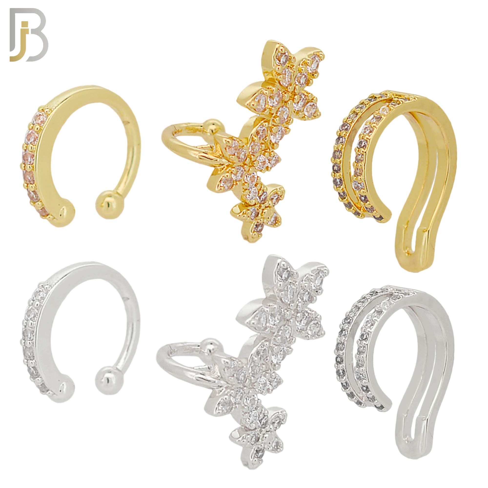 PK-FES01M - Brass Package Ear Cuff in Different Designs. Pack of 30 image 1