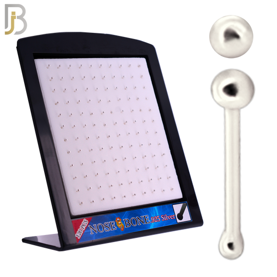 925-PK-NR07S - 1.5mm .925 Silver  22g Thickness Nose Bone 120 Pcs Packages image 0