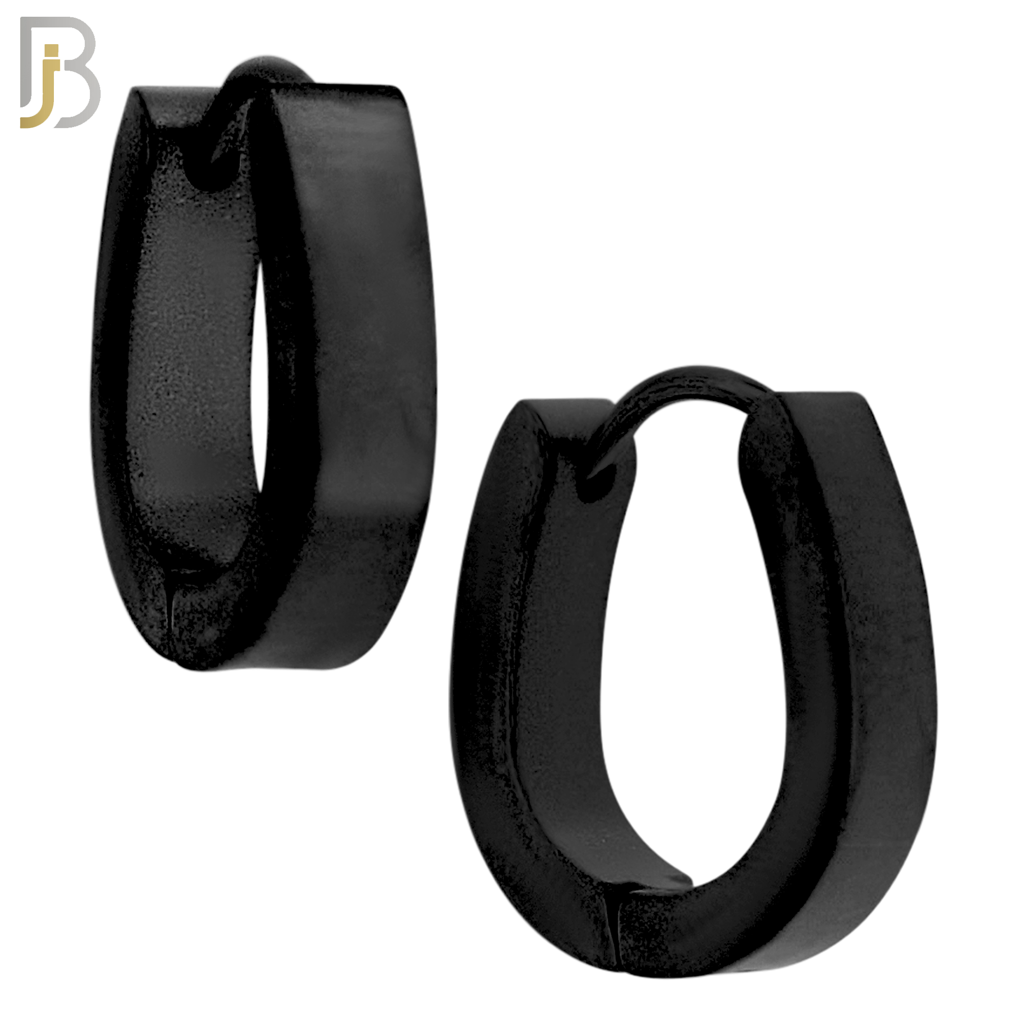 ES281 - 316L Stainless Steel Plain Huggies Curved U-Shape Clip On image 2