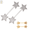NP04 - 316L Surgical Steel Screw Sandpaper Star Nipple Ring Piercing image 0
